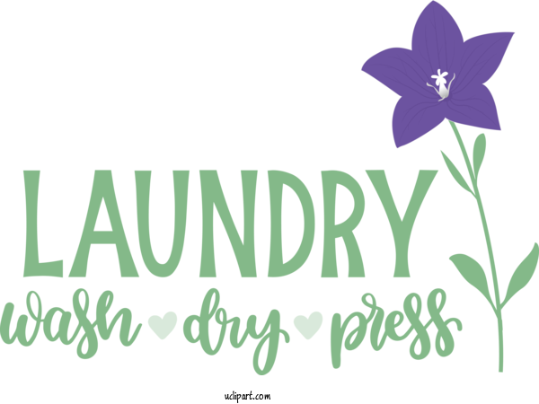 Free Clothing Flower Logo Font For Laundry Clipart Transparent Background