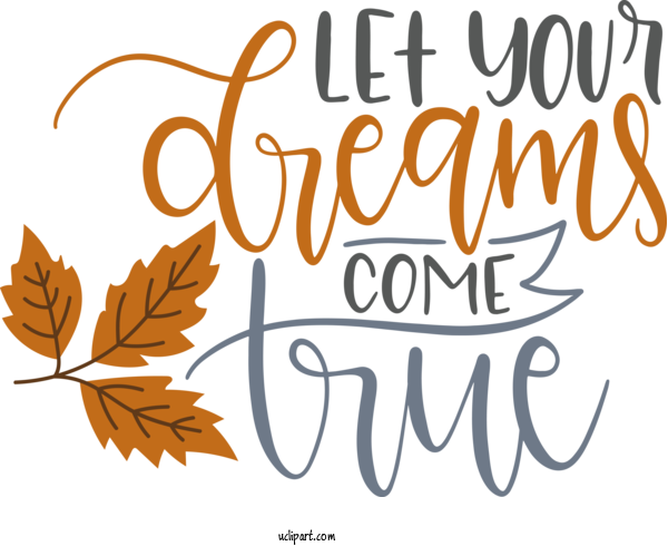 Free Life Leaf Calligraphy Line For Dream Clipart Transparent Background