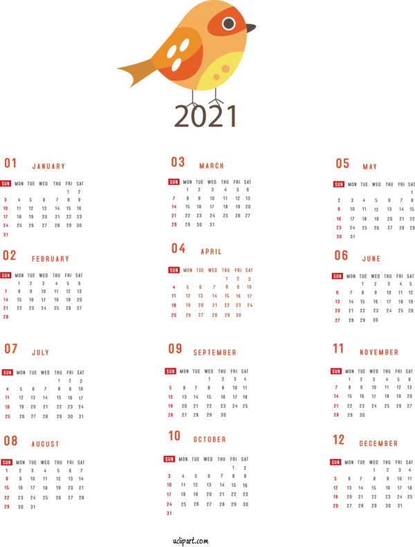 Free Life Calendar System January Calendar! Names Of The Days Of The Week For Yearly Calendar Clipart Transparent Background