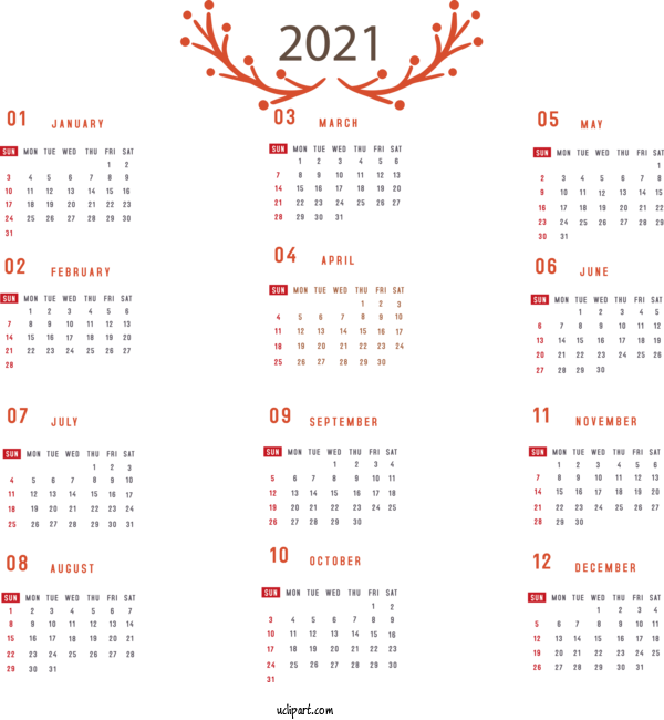 Free Life Calendar System Names Of The Days Of The Week January Calendar! For Yearly Calendar Clipart Transparent Background