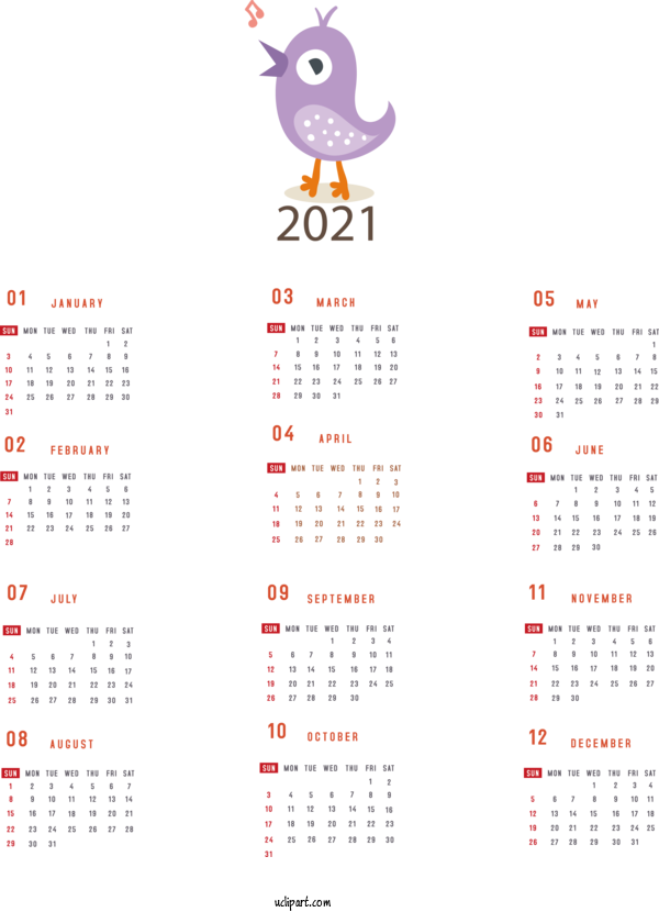 Free Life Calendar System Calendar Year Gregorian Calendar For Yearly Calendar Clipart Transparent Background