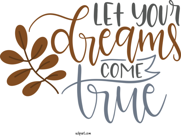 Free Life Logo Calligraphy Line For Dream Clipart Transparent Background