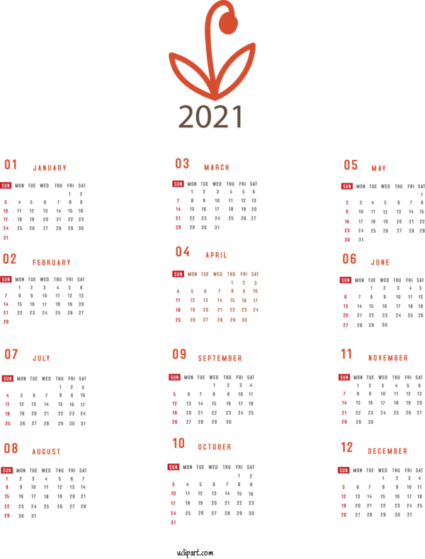 Free Life Calendar System Names Of The Days Of The Week For Yearly Calendar Clipart Transparent Background