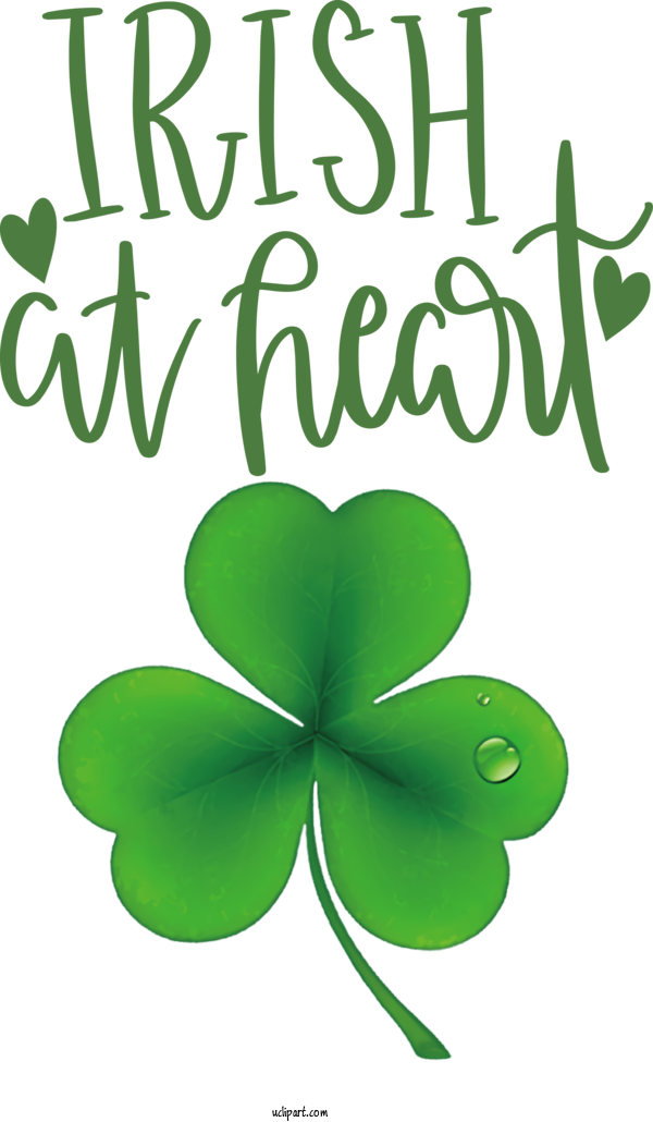 Free Holidays Shamrock Four Leaf Clover Leaf For Saint Patricks Day Clipart Transparent Background