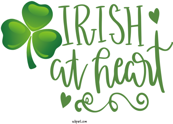 Free Holidays Logo Leaf Plant Stem For Saint Patricks Day Clipart Transparent Background