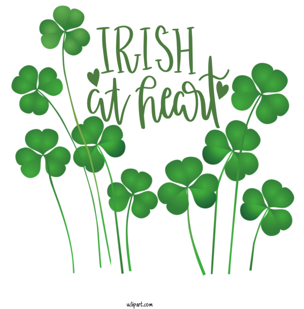 Free Holidays Saint Patrick's Day Four Leaf Clover Shamrock For Saint Patricks Day Clipart Transparent Background