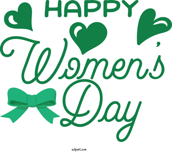 Free Holidays Leaf Logo Green For International Women's Day Clipart Transparent Background