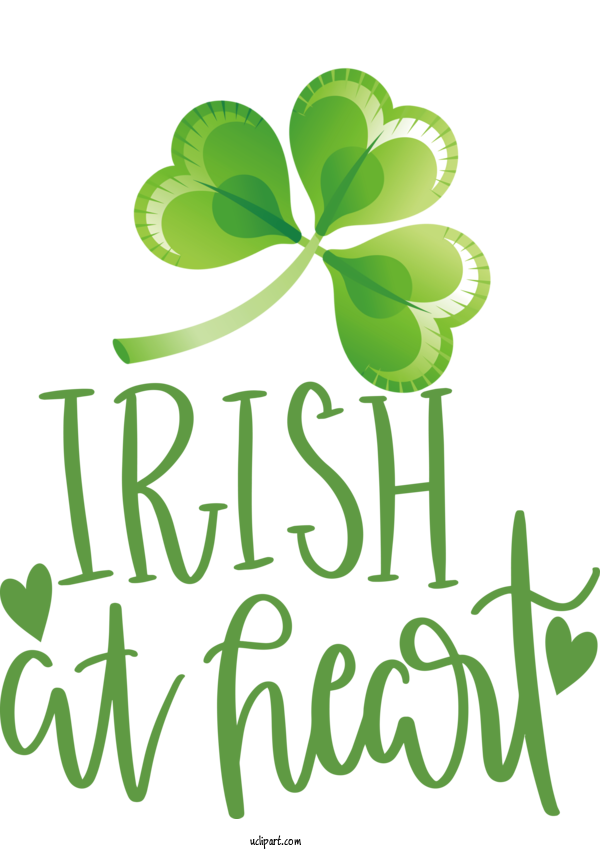 Free Holidays Plant Stem Leaf Shamrock For Saint Patricks Day Clipart Transparent Background