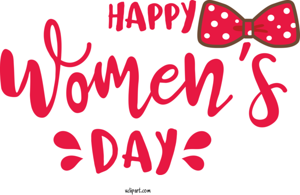 Free Holidays Design Logo Valentine's Day For International Women's Day Clipart Transparent Background
