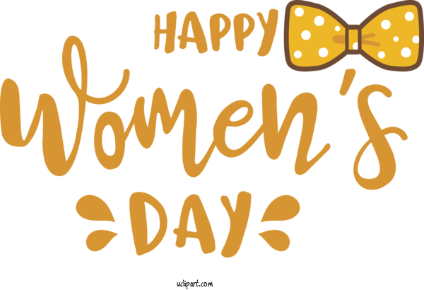 Free Holidays Logo Design Cartoon For International Women's Day Clipart Transparent Background