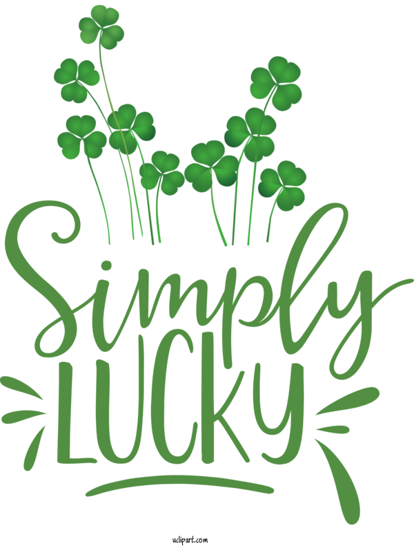 Free Holidays Saint Patrick's Day Shamrock Four Leaf Clover For Saint Patricks Day Clipart Transparent Background