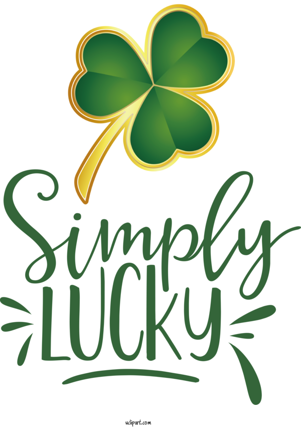 Free Holidays Logo Flower Leaf For Saint Patricks Day Clipart Transparent Background