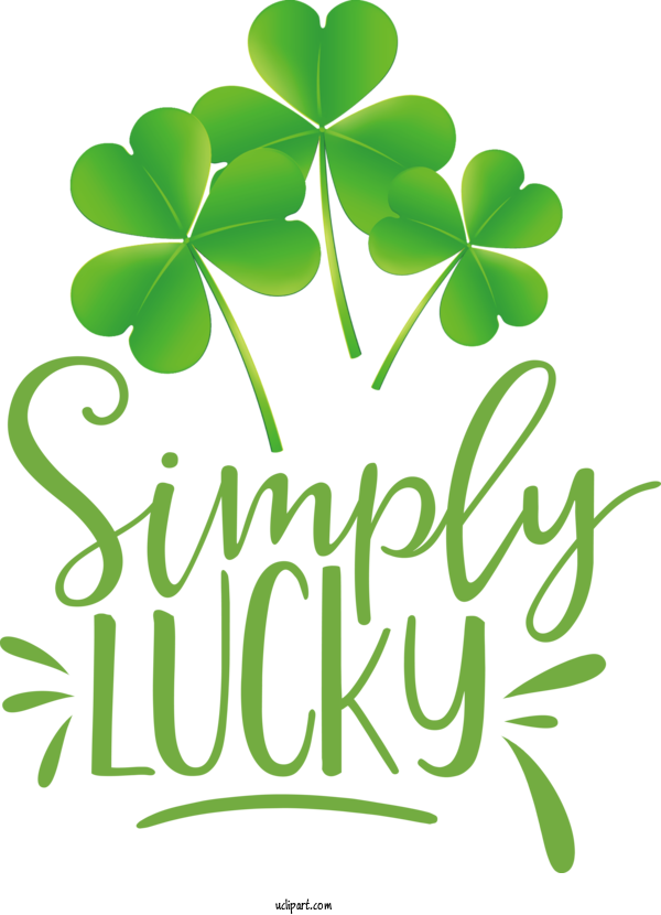 Free Holidays Plant Stem Leaf Shamrock For Saint Patricks Day Clipart Transparent Background
