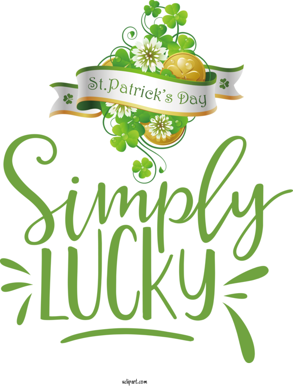 Free Holidays Logo Leaf Flora For Saint Patricks Day Clipart Transparent Background