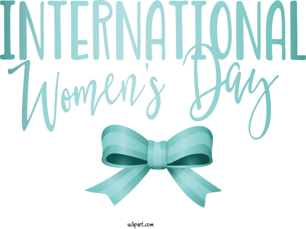 Free Holidays Logo Font Green For International Women's Day Clipart Transparent Background