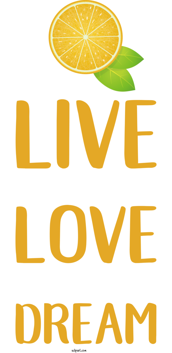 Free Dream Logo Yellow Lemon For Life Clipart Transparent Background
