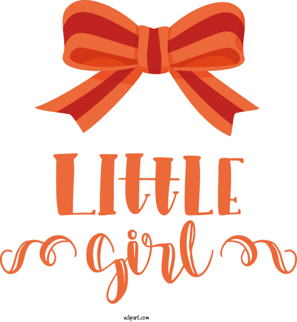 Free People Bow Tie Ribbon Orange For Girl Clipart Transparent Background