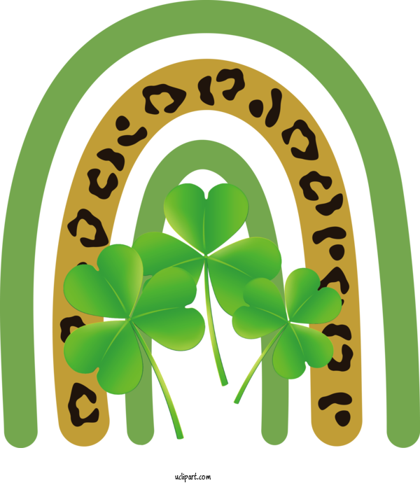 Free Holidays Logo Pollinator Shamrock For Saint Patricks Day Clipart Transparent Background