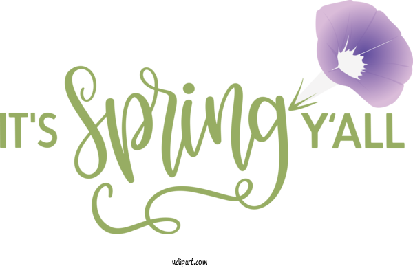 Free Nature Flower Logo Font For Spring Clipart Transparent Background