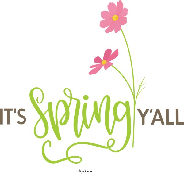 Free Nature Plant Stem Cut Flowers Logo For Spring Clipart Transparent Background