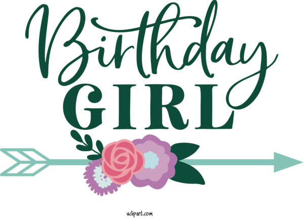 Free Occasions Floral Design Flower Logo For Birthday Clipart Transparent Background