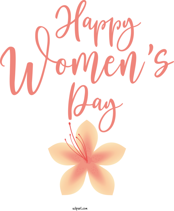 Free Holidays Greeting Card Flower Petal For International Women's Day Clipart Transparent Background