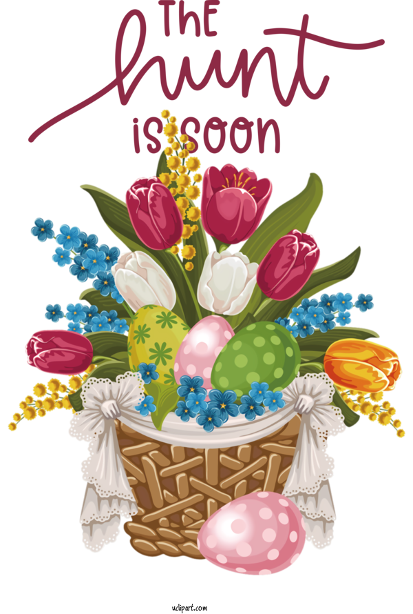 Free Holidays Picture Frame Floral Design Flowerpot For Easter Clipart Transparent Background