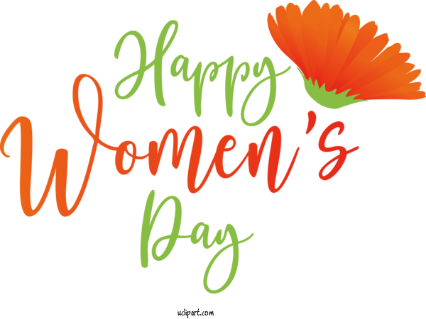 Free Holidays Floral Design Cut Flowers Logo For International Women's Day Clipart Transparent Background