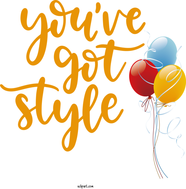 Free Clothing Balloon Logo Yellow For Fashion Clipart Transparent Background