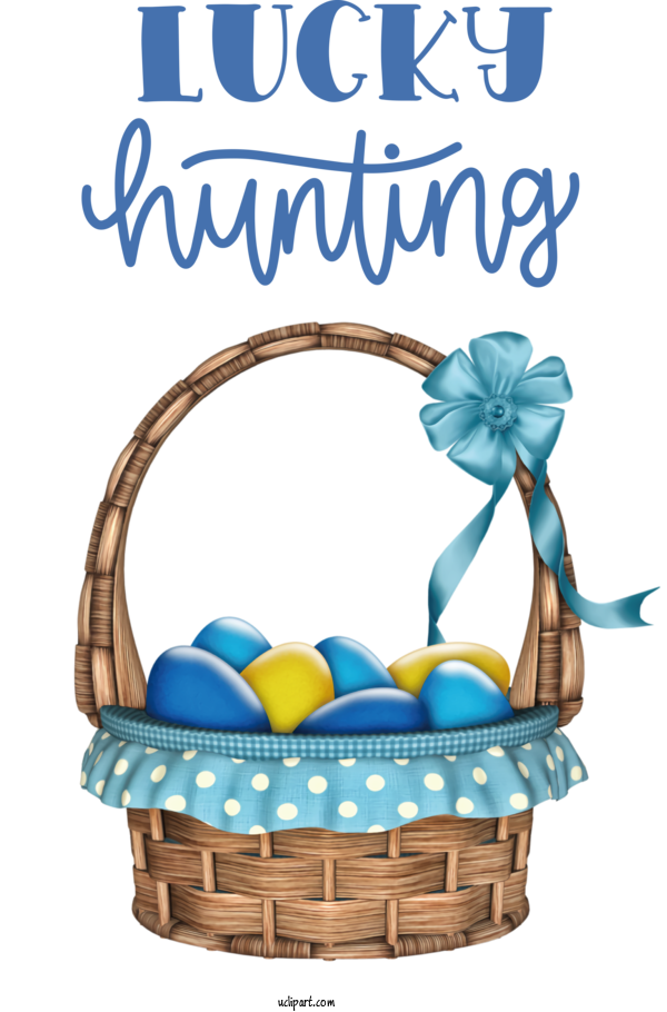 Free Holidays Basket Easter Egg Picnic Basket For Easter Clipart Transparent Background