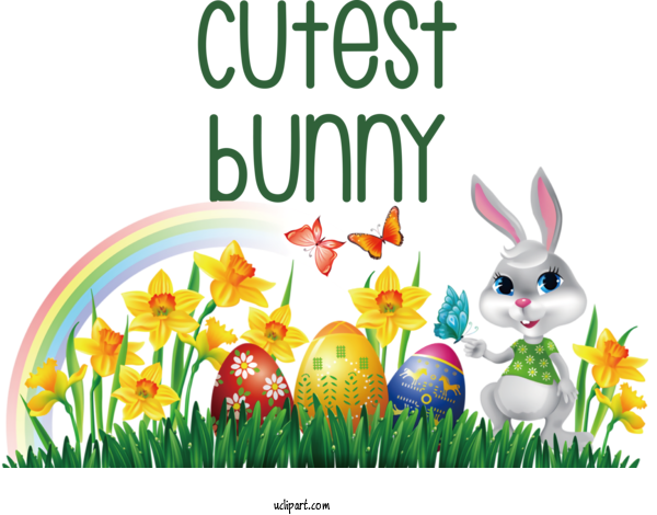 Free Animals Transparency Easter Bunny Easter Egg For Rabbit Clipart Transparent Background