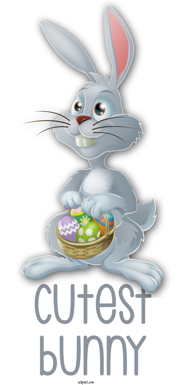 Free Animals Easter Bunny Royalty Free Easter Basket For Rabbit Clipart Transparent Background