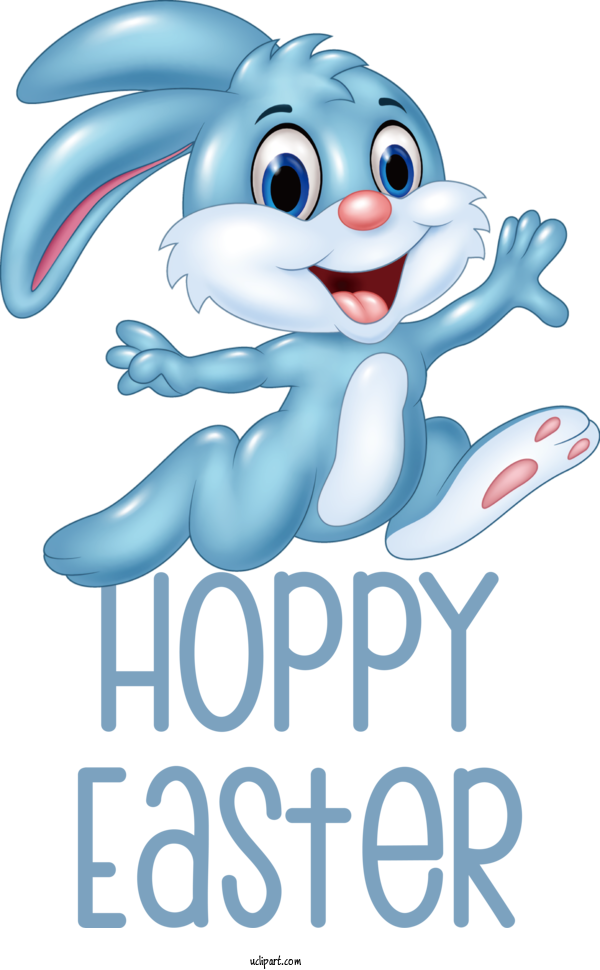 Free Holidays Rabbit Cartoon Leporids For Easter Clipart Transparent Background