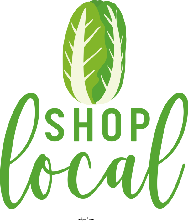 Free Life Logo Leaf Green For Shop Local Clipart Transparent Background