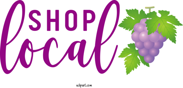 Free Life Grape Logo Grapevines For Shop Local Clipart Transparent Background