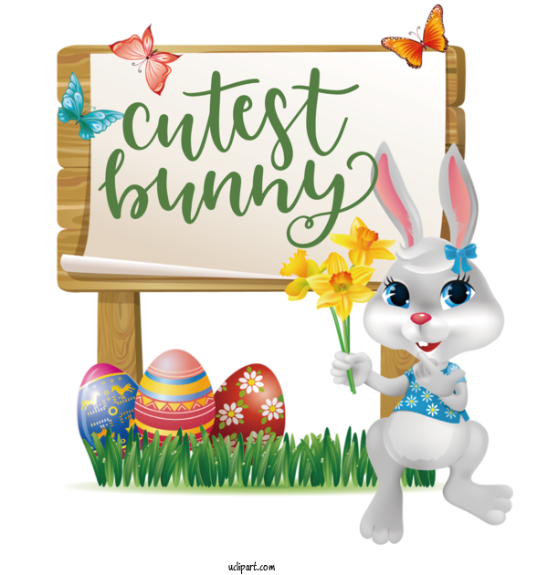 Free Holidays Easter Bunny Rabbit Christmas Day For Easter Clipart Transparent Background