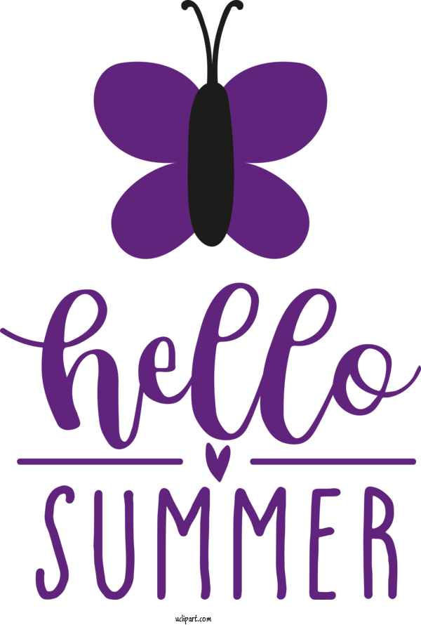 Free Nature Butterflies Design Logo For Summer Clipart Transparent Background
