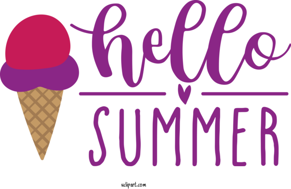 Free Nature Ice Cream Cone Design Logo For Summer Clipart Transparent Background