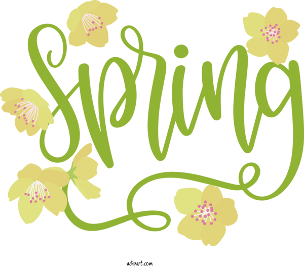 Free Nature Floral Design Leaf Design For Spring Clipart Transparent Background