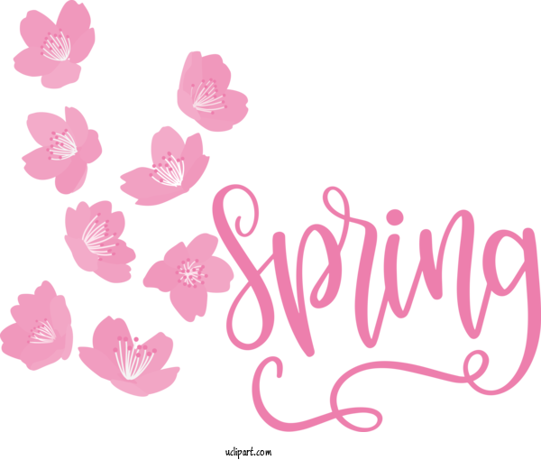 Free Nature Petal Flower Floral Design For Spring Clipart Transparent Background