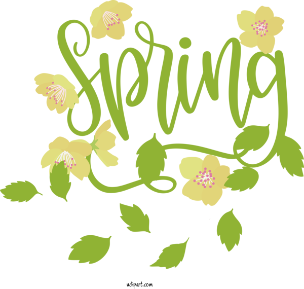 Free Nature Design Logo Cartoon For Spring Clipart Transparent Background