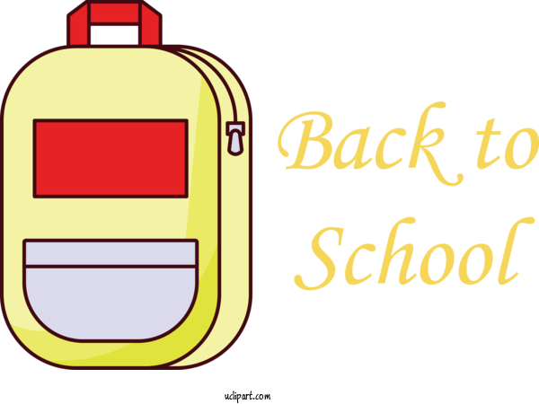 Free School Logo Monogram Yellow For Back To School Clipart Transparent Background