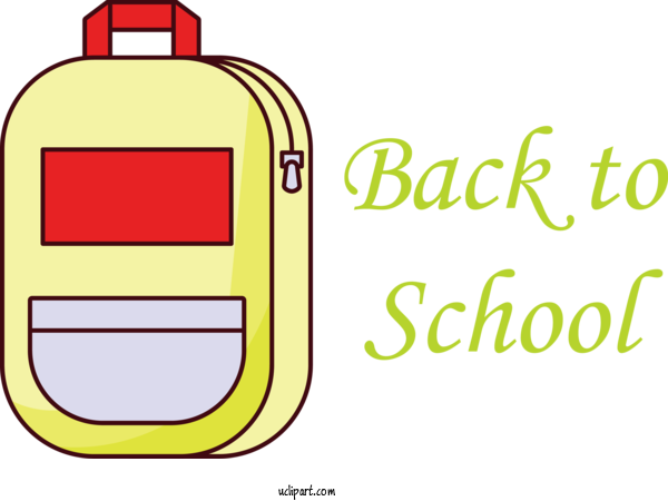 Free School Industrial Design Text For Back To School Clipart Transparent Background