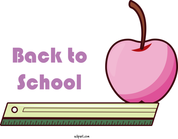 Free School Text Line Produce For Back To School Clipart Transparent Background