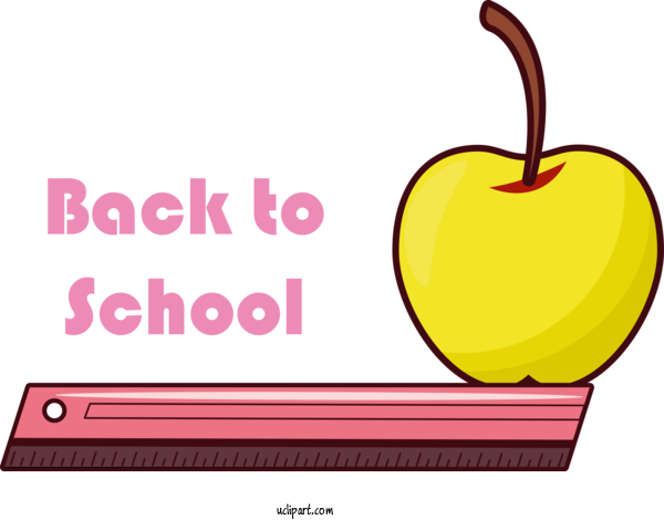 Free School Logo Yellow Meter For Back To School Clipart Transparent Background