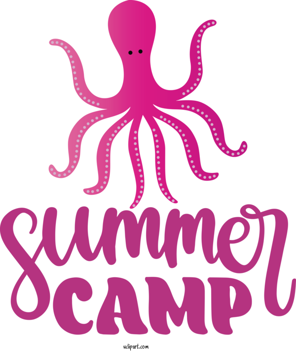Free Activities Cartoon Logo Octopus For Camping Clipart Transparent Background