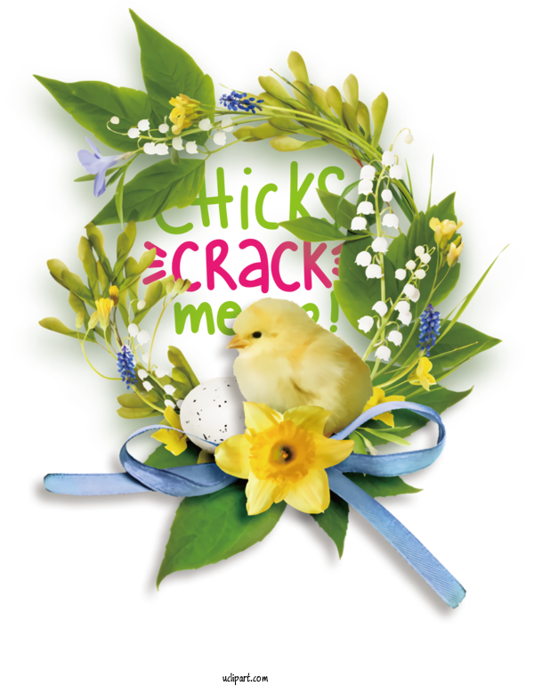 Free Holidays Floral Design  Easter Bunny For Easter Clipart Transparent Background