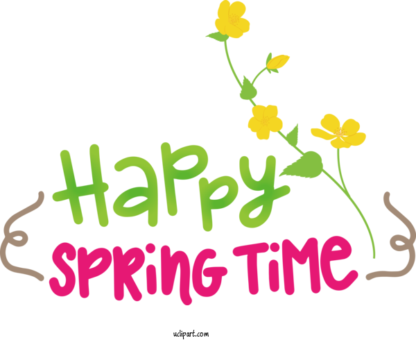 Free Nature Floral Design Plant Stem Logo For Spring Clipart Transparent Background