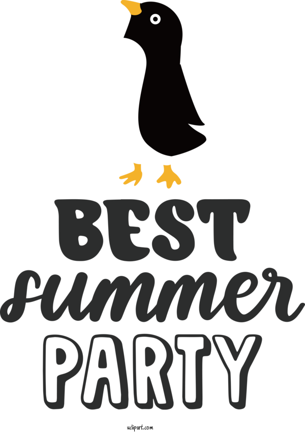 Free Nature Flightless Bird Logo Birds For Summer Clipart Transparent Background