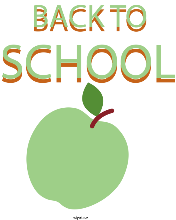 Free School Logo Leaf Green For Back To School Clipart Transparent Background